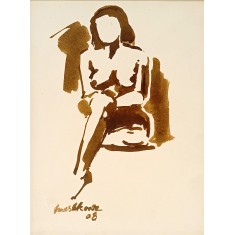 Mashkoor Raza, 10 x 12 Inch, Watercolor On  Paper, Abstract Painting, AC-MR-745